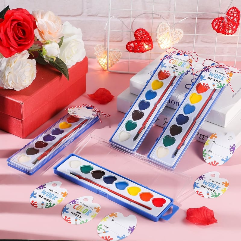 Valentine’s Day Mini Watercolor Paint Sets
