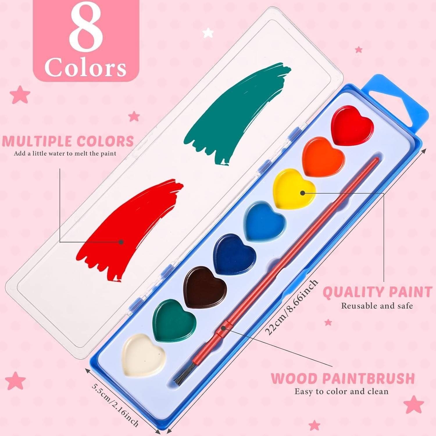 Valentine’s Day Mini Watercolor Paint Sets
